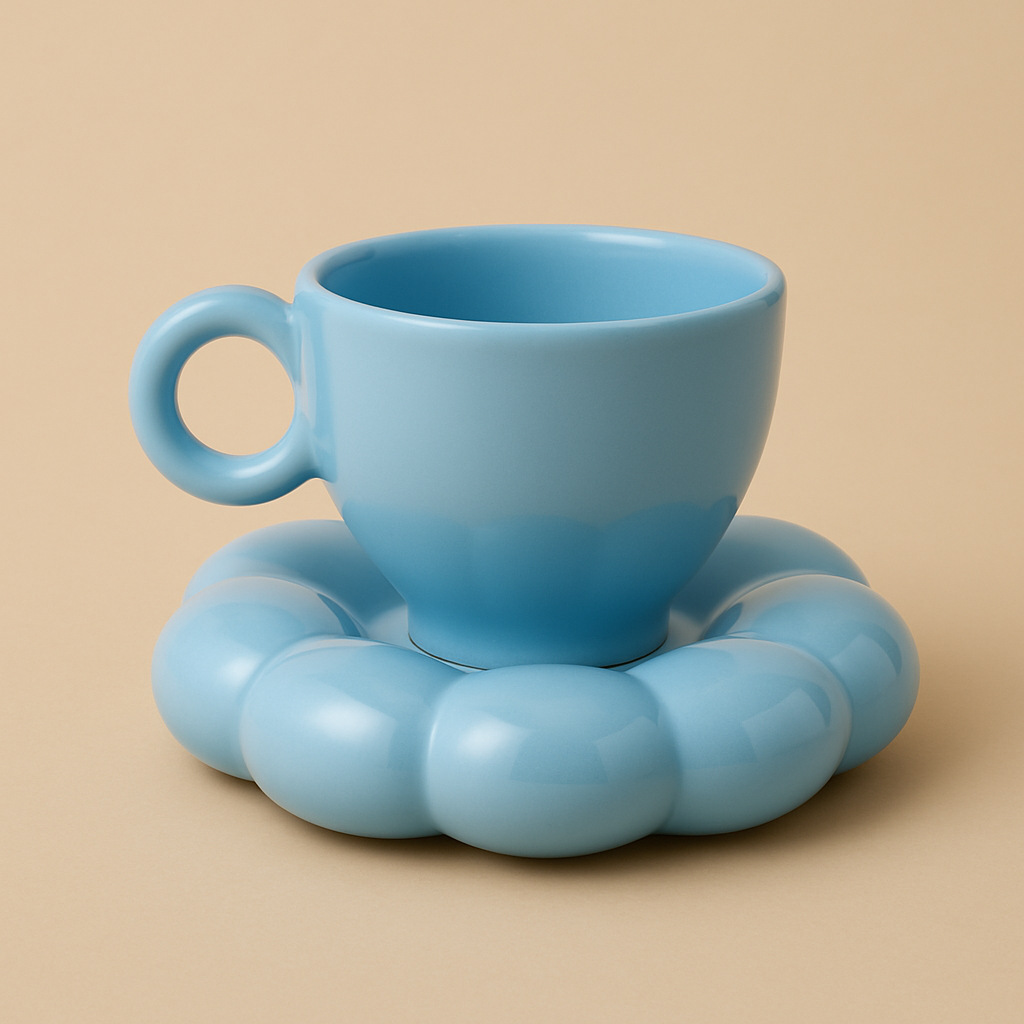 Cloud Pop Cup & Saucer- Set of 2