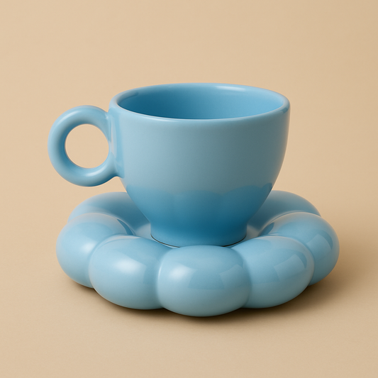 Cloud Pop Cup & Saucer- Set of 2